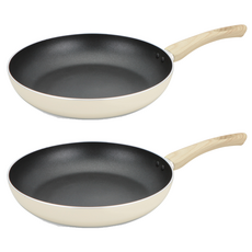 퀸센스 인덕션 로제 크림 후라이팬, 26cm, 2개