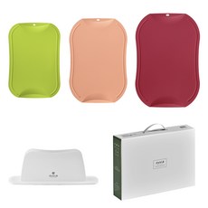 doble 砧板 3款+ABS收納架, 第 1 季（黃綠色、杏色、亮粉色）