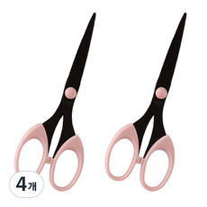 北歐風不鏽鋼桌上型多功能剪刀, 4個, 粉紅色
