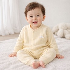 Bebeniz 嬰幼兒天使翅膀純棉長袖連身衣