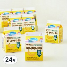 덴마크 바나바나 우유, 300ml, 24개