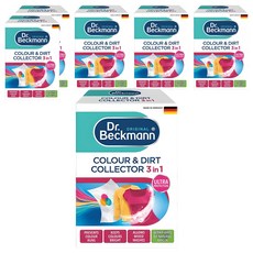 Dr.Beckmann 貝克曼博士 超防染護色魔布 深淺衣物一起洗 省水省電省時間 強效鎖色 互染OUT, 50片, 6盒