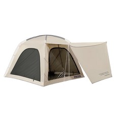 韓國 BUFFALO B1 遮陽天幕帳篷, 4人用, 象牙白