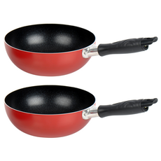 유진 토스코 마블코팅 웍 궁중팬, 30cm, 2개