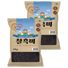농사꾼 찰흑미, 4kg, 2개