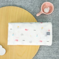 Dalpong 孩童鯨魚雲朵印花包巾