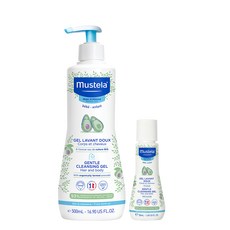mustela 慕之恬廊 洗髮沐浴凝膠 500ml+50ml, 1組