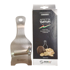 AMBROGIO SANELLI 山里尼 松露刨刀 弧-平刃 113g 義大利製, 不鏽鋼色, 1組