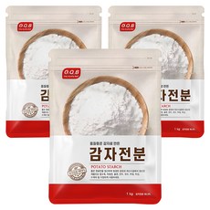 O.Q.B 馬鈴薯澱粉, 1kg, 3個