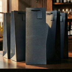 Lead home 頂級珠光 Noblesse 傳統酒香檳葡萄酒提袋, 5個, 黑色