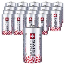 SWISS MILITARY 鹼性電池 LR14 C型, 2入, 10組