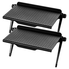 Apnalchangchang 機上盒收納盒 電視置物架 支架, 黑色, 2個