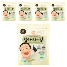 만전김 유기가공식품 인증 할아버지가 만든 김, 56g, 5개
