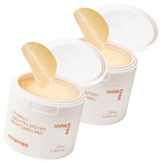 이니스프리 비타C 그린티 엔자임 잡티 토닝 패드 170ml, 60개입, 2개