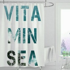 書法浴簾 款式5 180*120cm, 1個