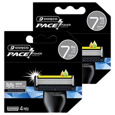 Dorco PACE POWER 7 剃須刀片, 4入, 2個