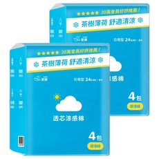 icon 愛康 透芯涼感棉 24cm, 日用, 32片, 2組