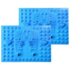 腳底按摩墊, 2個, 藍色