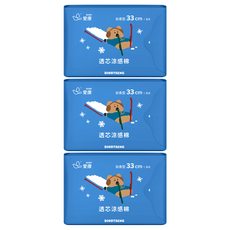 icon 愛康 DINOTAENG特別款 透芯涼感棉 護翼型, 夜用加長型(33cm), 6片, 3包