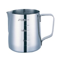 Pearl Horse 寶馬 ST刻度拉花杯 350cc 18-8不鏽鋼, 銀色, 1個