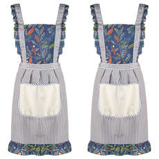 Maimin 蕾絲圍裙, 深藍色, 2個