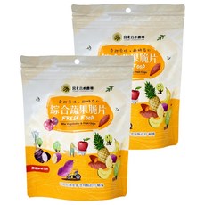 宮北合作農場 綜合蔬果脆片, 香甜原味酥脆可口, 90g, 2包