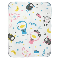 PUKU 藍色企鵝 嬰幼兒防濕墊, 綿羊 白色 + 淺藍色, 1個