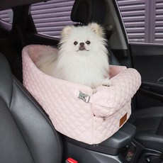 叮咚寵物伴侶動物高級控制台汽車安全座椅, 粉色