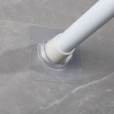 THELIVING 黏貼式伸縮桿固定掛勾, 20個, 透明