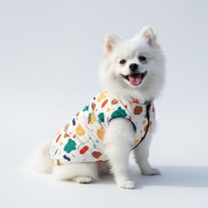 Leto 狗狗雙面穿鋪棉背心, 象牙色+海軍