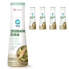 청정원 크리미시저 드레싱, 315g, 5개