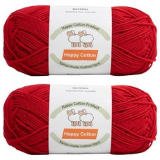 Yarna Happy Cotton 編織線 100g, 726, 2個