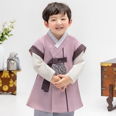 男童圓頭韓服套裝 AM162