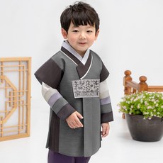 男童真會皺韓服套裝 AM181