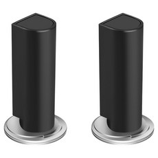 Shopmile 免鑽孔超薄磁吸式門擋 黑色, 2個