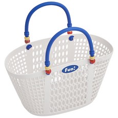 Hanbomnuri 彩色瀝水沐浴籃 玩水游泳包, 白色