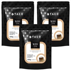 타코 밀크티라떼 분말, 500g, 1개입, 3개