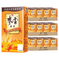 統一 麥香奶茶 300ml - 經典國民飲品 大麥風味, 72入