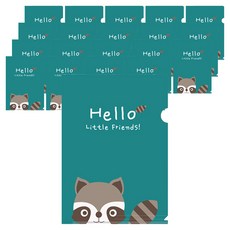 Unique L型文件夾 A4 動物, 20張, 隨機