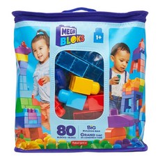 MEGA BRANDS 美高積木 fisher-price積木袋 80片, 藍色, 1袋