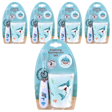 Vibright LED 定時牙刷杯架套組白鯊, 5組