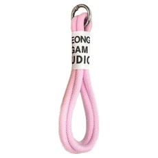 DAYA 棉繩手機短掛繩 圓型扣環 堅固耐用, 糖果粉, 1條