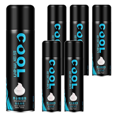 酷曼 男士刮鬍泡 激爽薄荷 6瓶 230ml,綿密泡沫 軟化鬍鬚