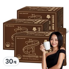 홀리데이즈 쑤욱빼 다이어트 커피맛 28포, 92.4g, 30개