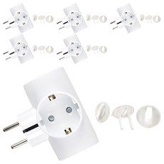 五星精密T型多功能插座+安全蓋 3入組 PO2123, 6組, 50cm