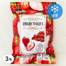 국내산 딸기 IQF (냉동), 3개, 1kg