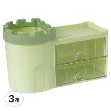 고산 데스크 오거나이저, 녹색, 3개