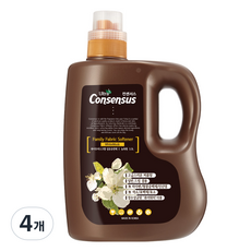 共識家族濃縮織物柔軟劑白麝香, 3.3L, 4個