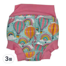 Splash About Happy Nappy Duo 銀離子3D雙層游泳尿布褲, XXL, 3個