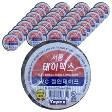 Tapex Seotong PVC 絕緣膠帶 黑色, 40個
